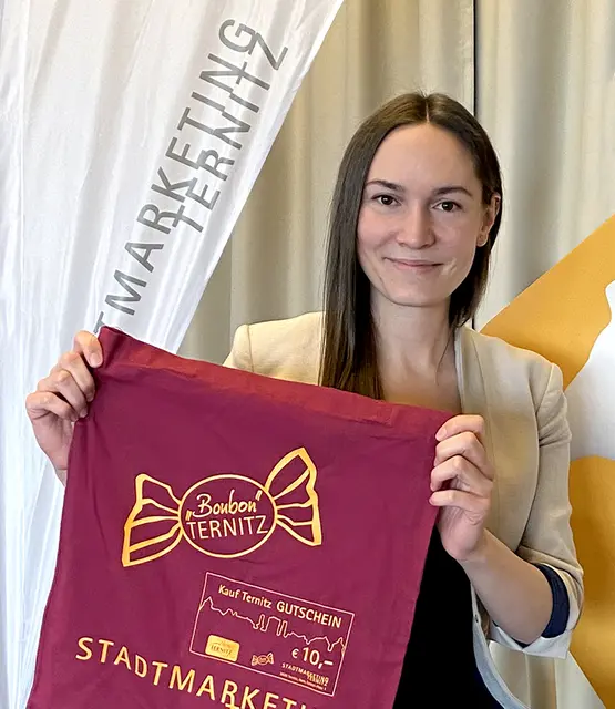 Kristin Stocker, Stadtmarketing Ternitz, über die Vorzüge des Vor-Ort-Einkaufs. | Foto: Stadtmarketing Ternitz