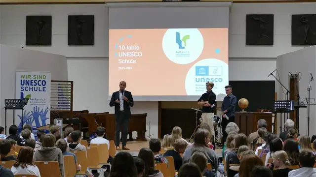 Seit zehn Jahren ist das Herta-Reich Gymnasium eine UNESCO-Schule. | Foto: Herta-Reich Gymnasium