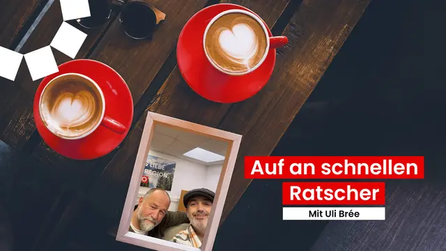 Uli Brée zu Gast beim „Schnellen Ratscher“ in der MeinBezirk-Redaktion Innsbruck. | Foto: MeinBezirk/Geineder