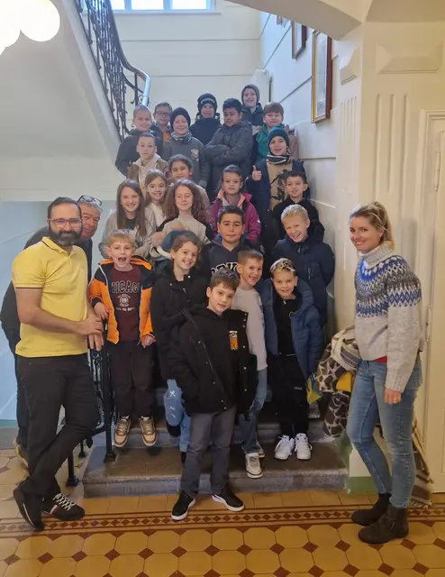 Die Schüler der dritten Klasse Volksschule Felixdorf besuchten Bürgermeister und Vizebürgermeister im Gemeindeamt. | Foto: Gemeinde Felixdorf