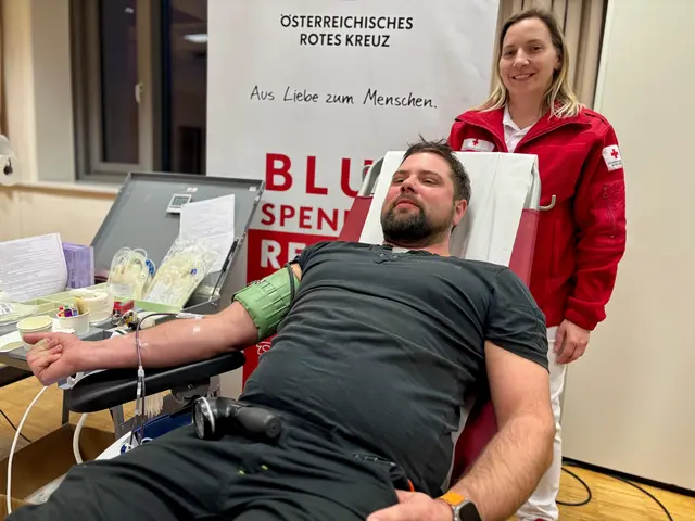 Einer der erfahrensten Spender an diesem Tag war Harald Gut, der bereits seine 19. Blutspende absolvierte. | Foto: Markus Kahrer