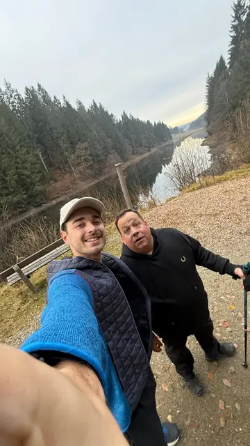 Dominik Süss und Stefan Schachner bei der Runde rund um den Rannastausee. | Foto: Schachner
