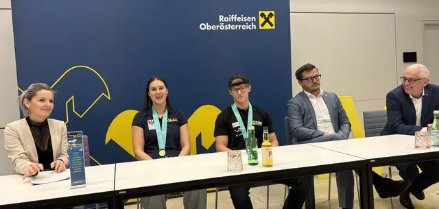 Pressekonferenz im Aist Business Center der Raiffeisenbank | Foto: Mein Bezirk/Roland Wolf