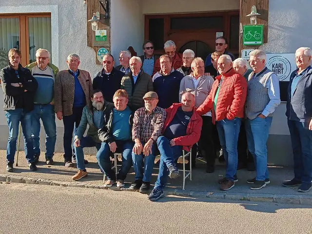 Die „Koarln“ beim traditionellen Frühschoppen in Alberndorf. | Foto: Karl Peschka