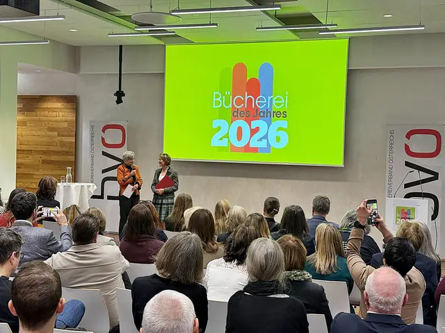 Vertreter der Bücherei Kraubath an der Mur nahmen den Österreichischen Büchereipreis 2026 an der TU Wien entgegen. | Foto: Bücherei Kraubath