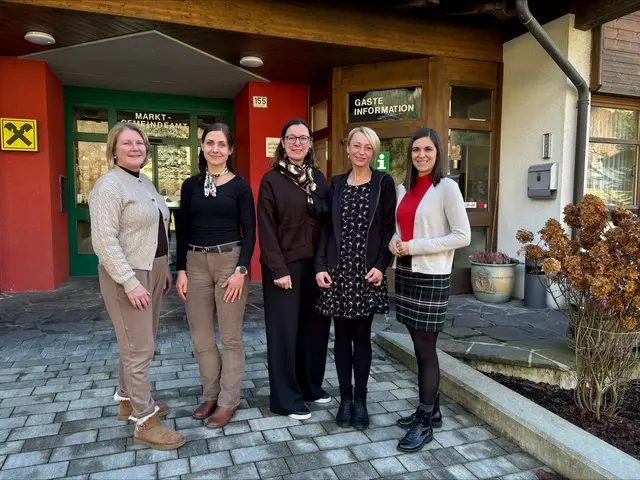 Kathrin Weger, Sonja Mohrherr, Barbara Plunger, Martina Martin und Christina Patterer-Burgstaller von den drei Gesunden Gemeinden Oberes Gailtal. | Foto: MeinBezirk/Carmen Rienzner