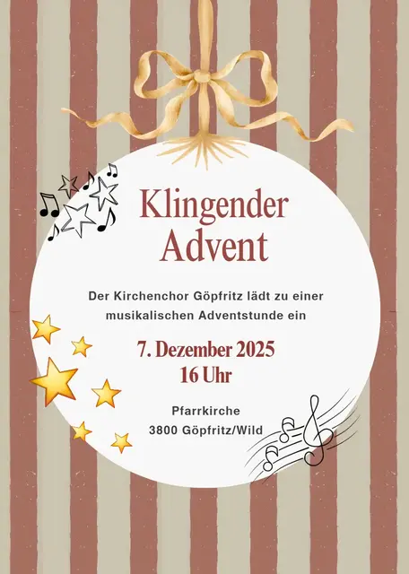 Klingender Advent am 7. Dezember in Göpfritz/Wild. | Foto: privat