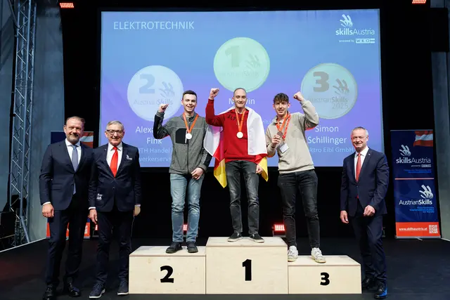 Alexander Fink (l.) auf Platz zwei  | Foto: SkillsAustria
