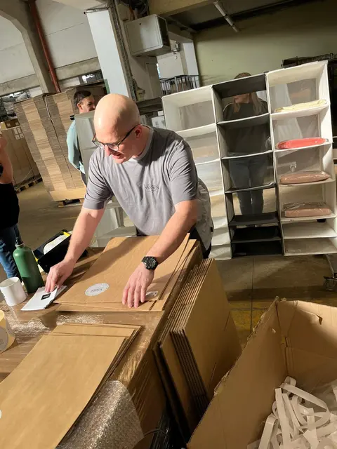 Unterstützte den Versand ebenso: Vossen-Geschäftsführer Marco Talacz. | Foto: Vossen