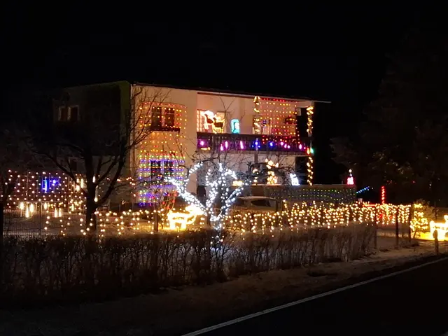 Das Weihnachtshaus zwischen Bad Kreuzen und Pabneukirchen an der Greinerwald Landesstraße.  | Foto: Zinterhof