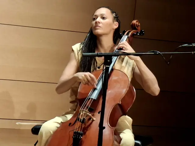 Die Cellistin und Singer-Songwriterin Marie Spaemann und der Akkordeonist Christian Bakanic waren zu Gast beim Kulturverein Waldhausen. Die Besucher waren begeistert.  | Foto: Zinterhof