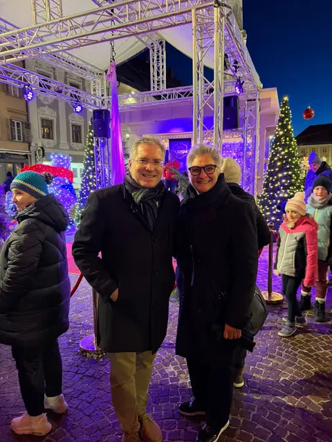 Bürgermeister Martin Kulmer mit Vize Silvia Radaelli | Foto: MeinBezirk