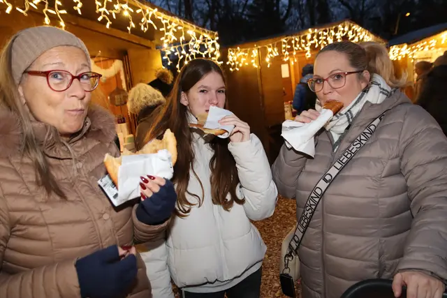 Mahlzeit: Elisabeth, Marion und Samantha. | Foto: Manfred Wlasak