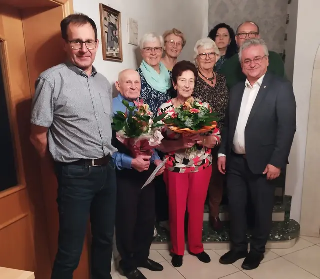 Das Ehepaar Anna und Josef Kraus feierten die Diamantene Hochzeit.  | Foto: Marktgemeinde Jedenspeigen