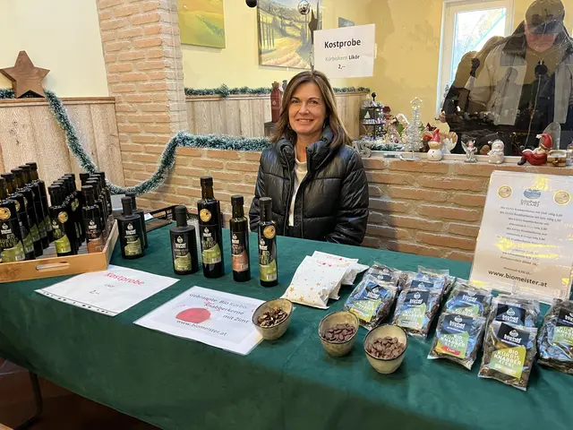 Biohof Stranz aus Kr. Minihof mit Kürbiskern-Produkten | Foto: Gesa Buzanich