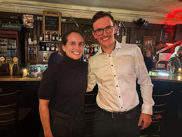 Irene Fuhrmann und Redakteur Bernd Dorner | Foto: Bernd Dorner