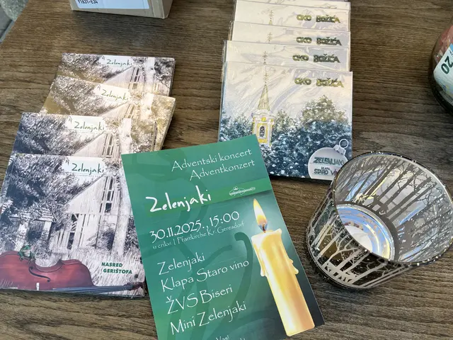 Auch die CDs der Zelenjaki gab es zu kaufen - denn Weihnachten kommt ja immer so schnell... | Foto: Gesa Buzanich