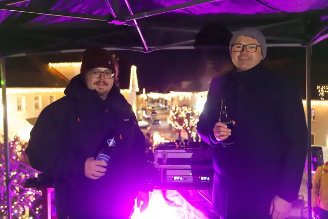 DJ Mike und Bürgermeister Franz Nöhrer | Foto: Iris Bloder