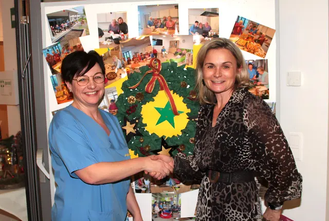 Kerstin Zink übernimmt die Leitung in der Wohngemeinschaft von Kerstin Nemeth, die sich künftig einer neuen Aufgabe bei der Diakonie widmet. | Foto: Peter Seper