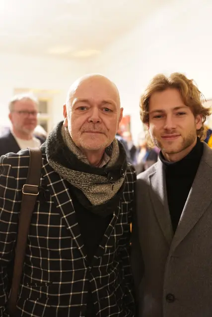 Künstler Dietmar Hallbauer und Maler Max Flatischler.