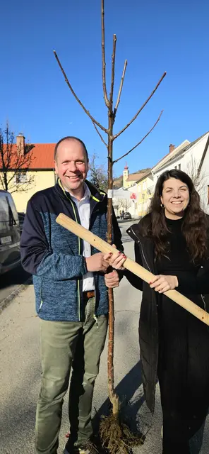Bgm. Jonny Mezgolits, Umweltgemeinderätin Anna Reichardt