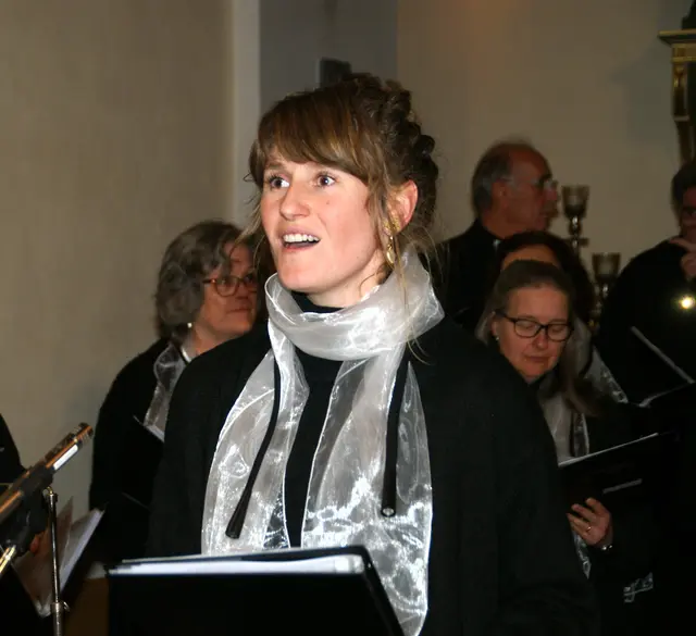 Große Leistung der Solistin Martina Gantschnigg mit "In your arms" von Tore W. Aas. | Foto: Peter Sattler