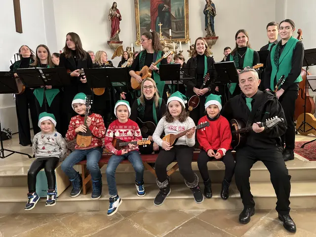 Beim Adventkonzert der Zelenjaki in Kroatisch Geresdorf/Gerištof war auch der Nachwuchs mit von der Partie | Foto: Gesa Buzanich