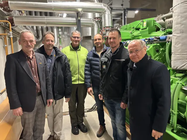 St. Stefans Bürgermeister Johann Kaufmann, Christian Krotschek, Betriebsleiter Josef Nagl, die Geschäftsführer Rudolf Trummer und Robert Wurzinger sowie Vulkanlandobmann Josef Ober | Foto: MeinBezirk/Gerda Sammer-Schmidt