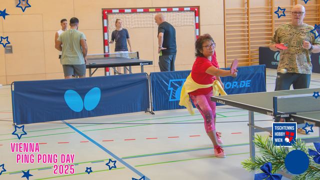 An jeder Tischtennisplatte spürbar: voller Einsatz und echter Spielspaß. | Foto: R.Lendl im Auftrag von Tischtennis Hobby Wien