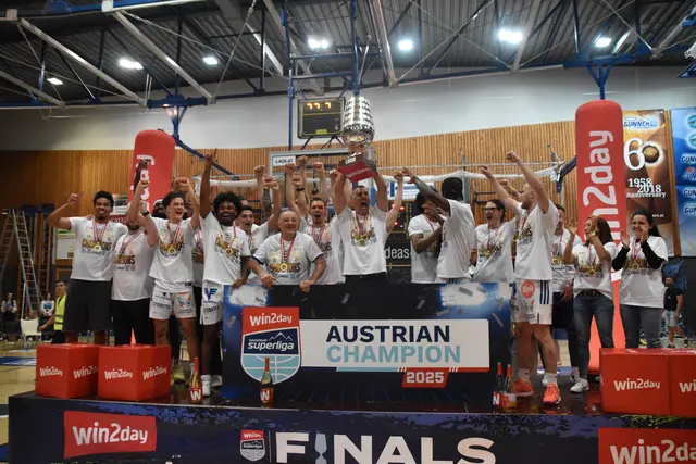 Die Gunners sind Meister in der Basketball Superliga. | Foto: Michael Strini