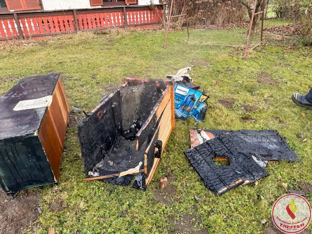 Ein elektrisch betriebener Dörrautomat, der sich im Kellergeschoss befand, dürfte den Brand ausgelöst haben | Foto: Freiwillige Feuerwehr Treffen