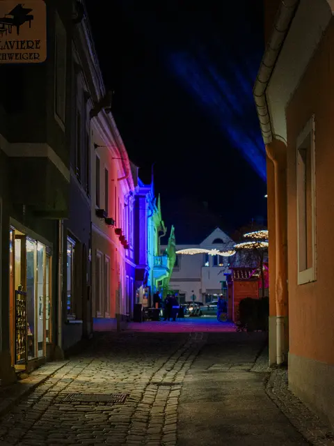 Die ganze Altstadt ist weihnachtlich erleuchtet. | Foto: Stadt Kapfenberg