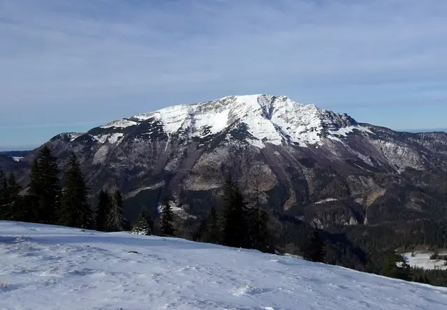 Der Ötscher zeigt sich in seiner vollen Pracht.