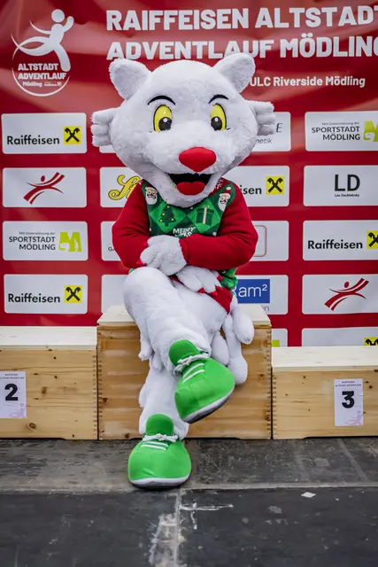 Prominenter Gast, Motivator und Maskottchen Mödzi | Foto: Copyright: SportEventFotografie - Roman Stoiber