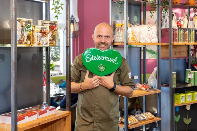 Die Steiermark Torte erfand Erich Handl im Jahr 2013. | Foto: Region Graz - Harry Schiffer