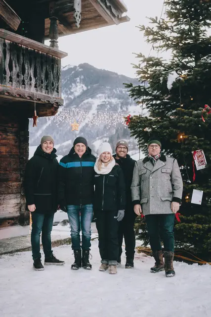 Bgm. Domenik David, Pfarramtsleiter Norbert Ronacher, Organisatorin Marina Schwab, Moderator GR Gerald Wiener, Initiator VSF Obmann Hans Jäger | Foto: Stefanie Oberhauser