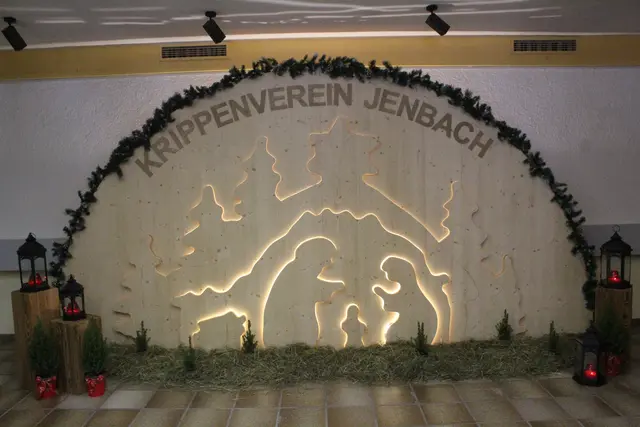 Die Krippe im Eingangsbereich des VZ Jenbach wurde vor vier Jahren gebaut.