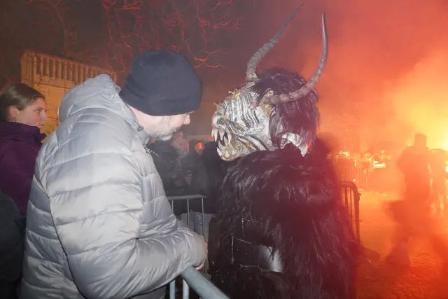 Der Perchtenlauf war gewiss das Highlight des Tages. | Foto: Jennifer Flechl