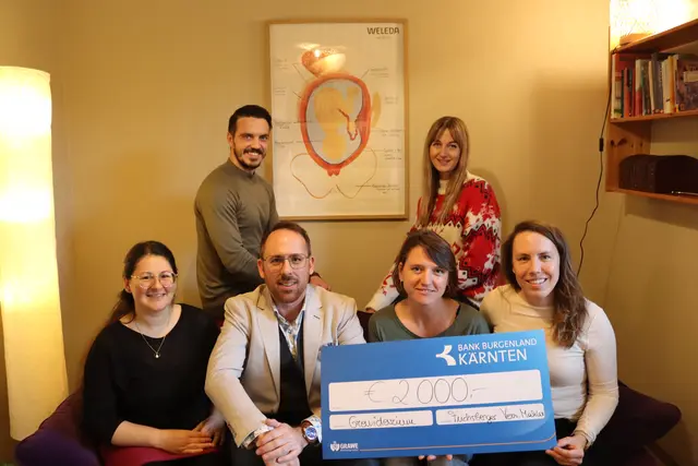 Mit der Spende wurde ein weiterer wichtiger Schritt für die Wahlfreiheit von Frauen über Geburten getätigt. | Foto: MeinBezirk.at