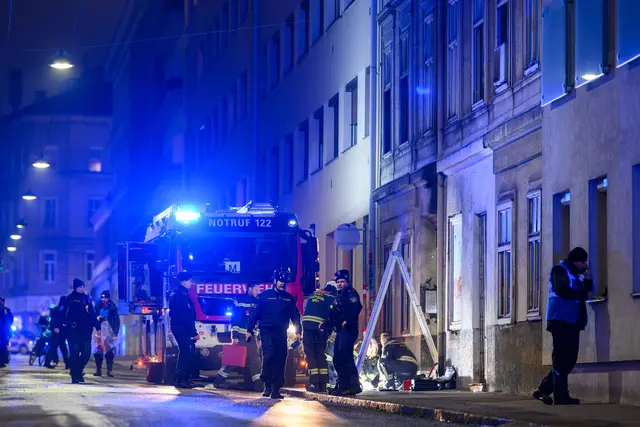 In der Bergsteiggasse kam es zu einem tödlichen Brand in einem Mehrparteienhaus. Jetzt stellt sich heraus: Bereits in den vergangenen Tagen wurden Feuer in Hernals und Ottakring gelegt.  | Foto: APA-Images / APA / MAX SLOVENCIK