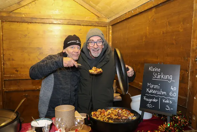 Andy Lee Lang und Hubert Wolf. | Foto: Rene Brunhölzl