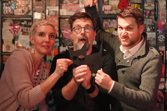 Katharina Fruhmann (Grüne), Conrad Heßler (Triebwerk) und Michael Diller-Hnelozub (Grüne). | Foto: Verein Jugend und Kultur / Steiner