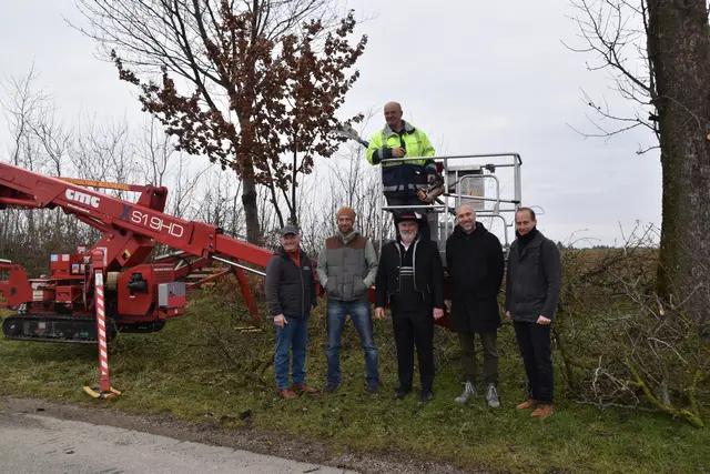 Engelbert Wieser (h.) mit Leopold Reikersdorfer, Manfred Bittner, Andreas Selner, Ronald Würflinger und Johannes Refenner in Schauboden | Foto: Roland Mayr/MeinBezirk Scheibbs
