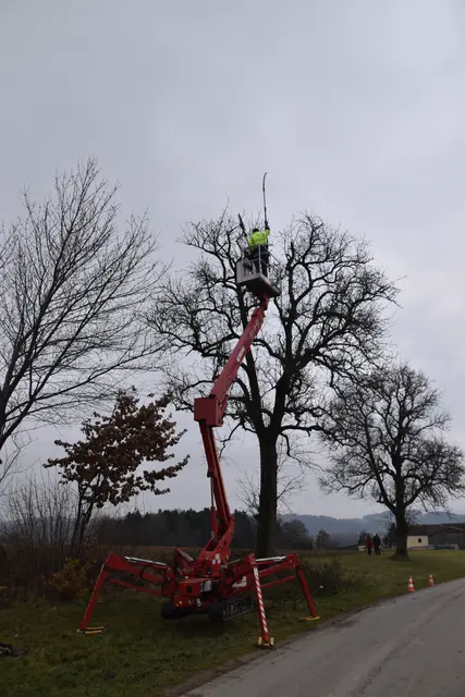 Engelbert Wieser in Aktion: Altbaumschnitt-Maßnahmen beim Mostlandhof in Schauboden | Foto: Roland Mayr/MeinBezirk Scheibbs