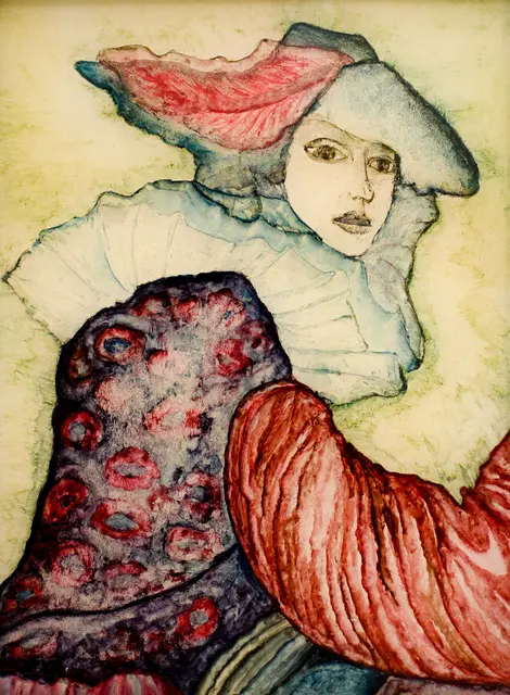 Künstlerin Traude Egger stellt ihre Bilder in Scheibbs aus. | Foto: Traude Egger