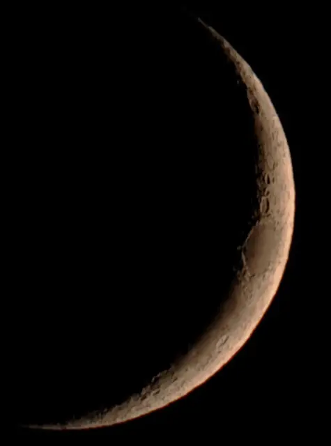 Die zunehmende Mondsichel | Foto: Günter Kleinschuster