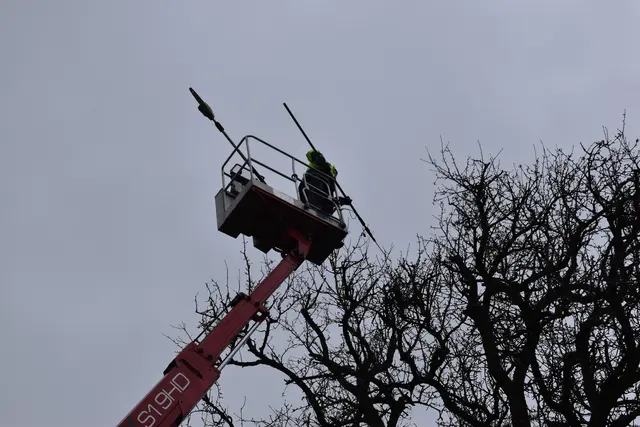 Engelbert Wieser in Aktion: Altbaumschnitt-Maßnahmen beim Mostlandhof in Schauboden | Foto: Roland Mayr/MeinBezirk Scheibbs