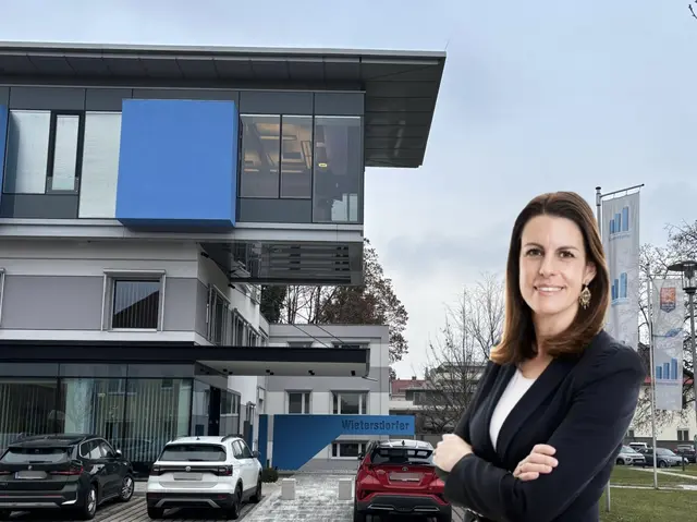 Karoline Kurmann übernimmt die Kommunikationsleitung der international tätigen Wietersdorfer Gruppe. | Foto: Canva Collage: MeinBezirk.at/tinefoto.com