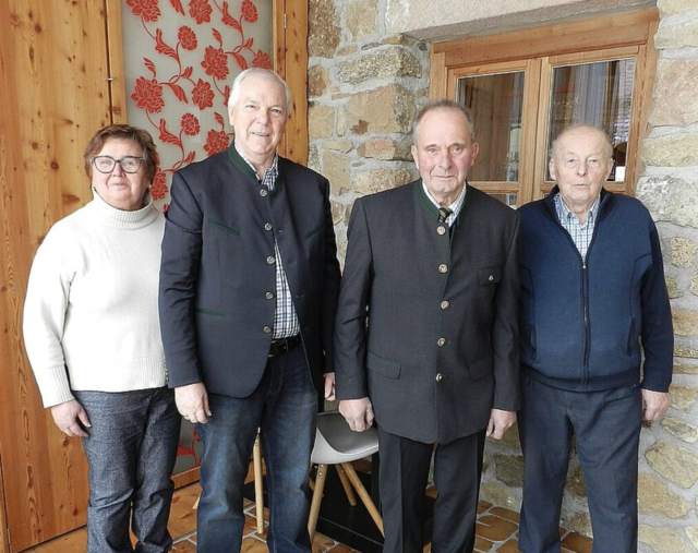 Herta Wenisch, Adolf Gutmann, Jubilar Karl Kases und Gerhard Kainz (v.l.) | Foto: NÖ Senioren