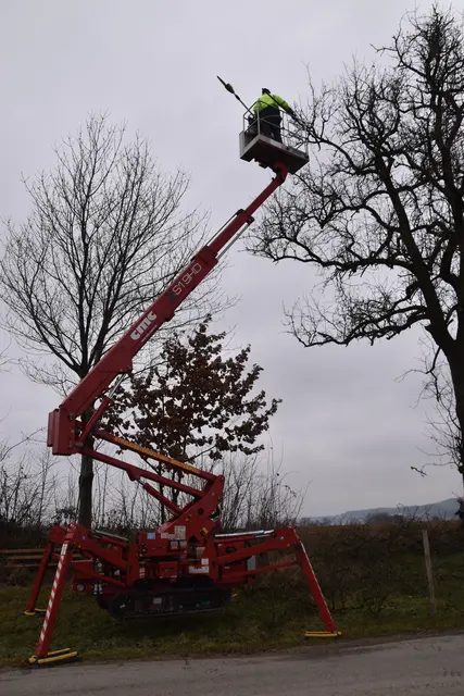 Engelbert Wieser in Aktion: Altbaumschnitt-Maßnahmen beim Mostlandhof in Schauboden | Foto: Roland Mayr/MeinBezirk Scheibbs